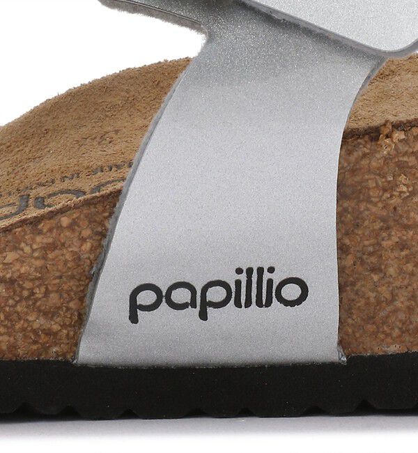 Papillio「【ビルケンシュトック】アシュレイ/メタリックシルバー ビルコフロー/サンダル レディース」|サンダル|