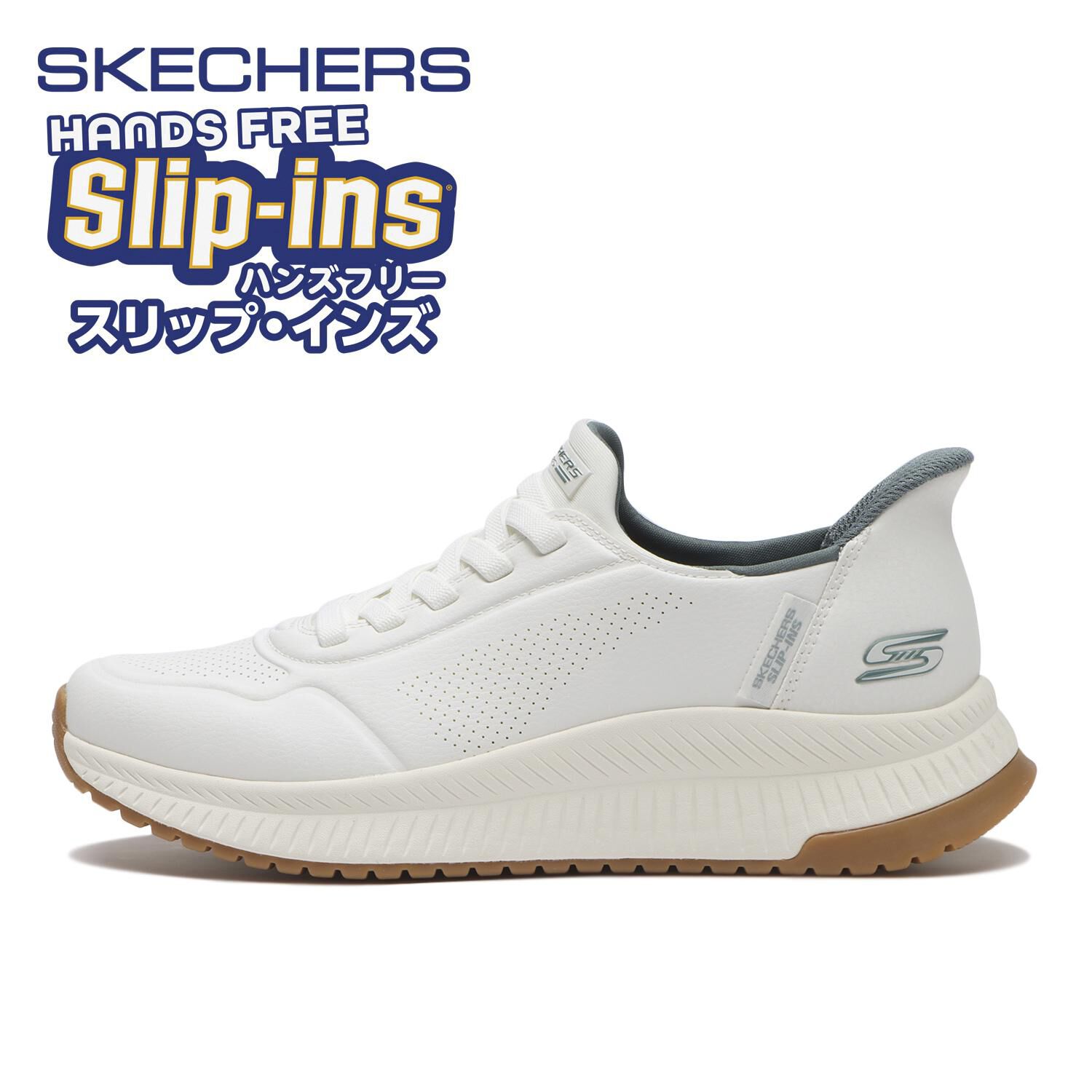 SKECHERS「【SKECHERS】BOBS SQUAD 4 - DIRECT STEP」|スニーカー|ホワイト