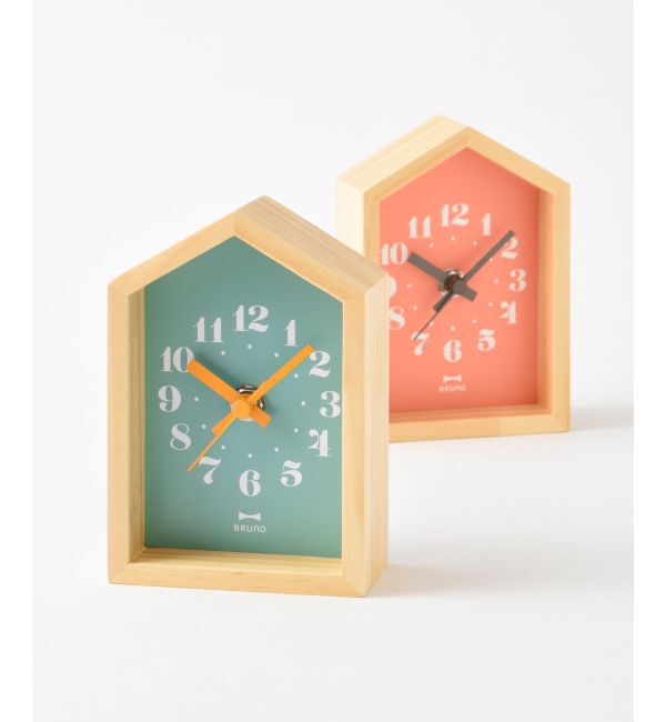 BRUNO「ミニウッドハウスクロック」|クロック・置時計|