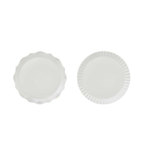 BRUNO「FLOWER プレートセット &phi;21」|食器・キッチングッズ|ホワイト