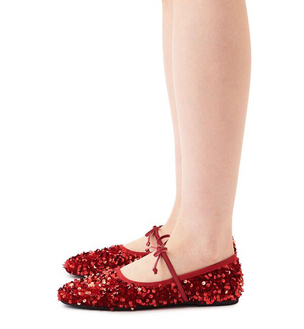 ODETTE E ODILE「＜SY＞スパンコールバレエ フラット10●&uarr;」|バレエシューズ|