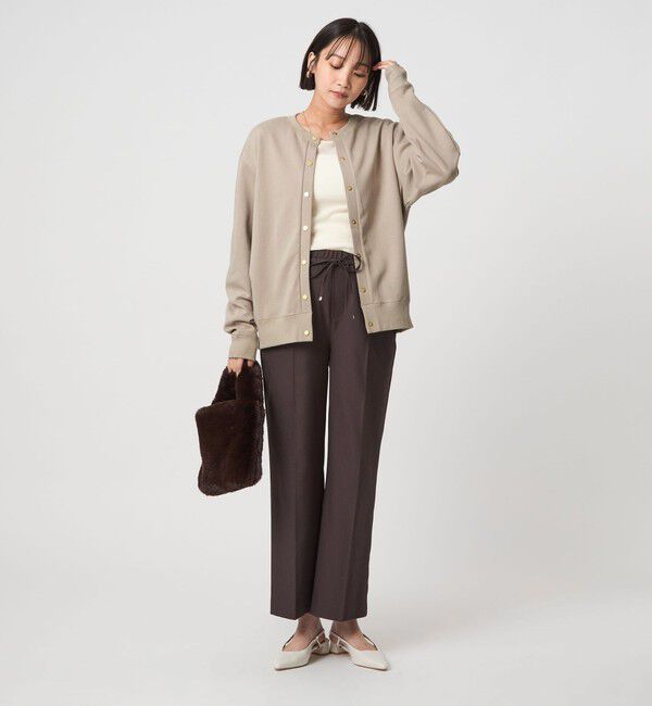 UNITED ARROWS green label relaxing「メタル調 ドットボタン カーディガン」|カーディガン|