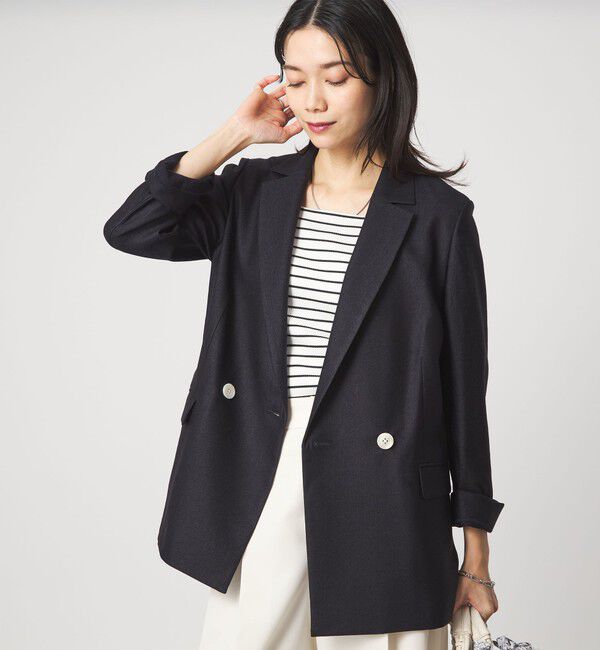 UNITED ARROWS green label relaxing「［size SHORTあり］リネンライク 2B ジャケット」|テーラードジャケット|