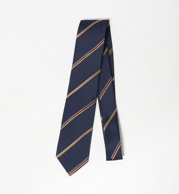 UNITED ARROWS green label relaxing「GLR シルク2 8.0cm ストライプ1 ネクタイ」|ネクタイ・蝶ネクタイ|NAVY