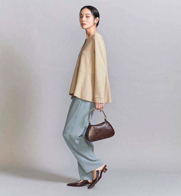 BEAUTY&YOUTH UNITED ARROWS「【WEB限定 Wardrobe DAILY MINIMAL】ペプラム Vネックプルオーバーカットソー」|Tシャツ・カットソー|