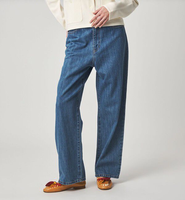 STEVEN ALAN「＜Steven Alan＞コットン デニム ストレート パンツ」|デニム|