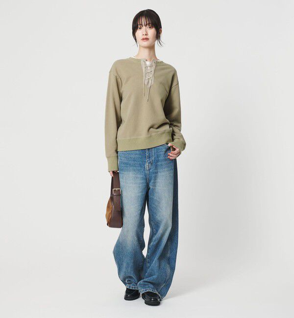 BEAUTY&YOUTH UNITED ARROWS「コットン レースアッププルオーバー」|スウェット・ジャージ|