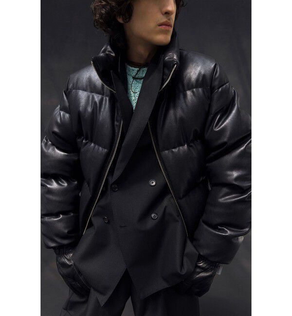 MONKEY TIME「レザーライク ダウン ジャケット」|その他|