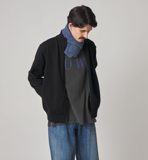 STEVEN ALAN「＜Steven Alan＞ ブラッシュド CTN/PE ドライバーズ ニット ブルゾン」|カーディガン|