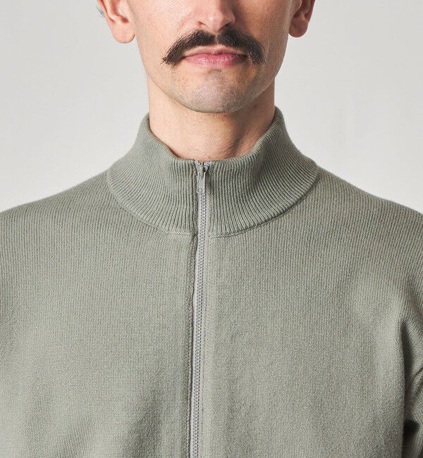 STEVEN ALAN「＜Steven Alan＞ ブラッシュド CTN/PE ドライバーズ ニット ブルゾン」|カーディガン|