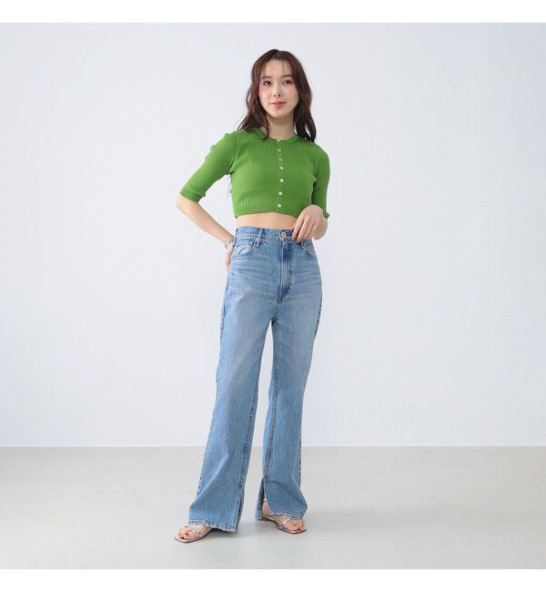 Demi-Luxe BEAMS 「AURALEE / GIZA HIGH GAUGE RIB KNIT SHORT CARDIGAN」|ニット・セーター|