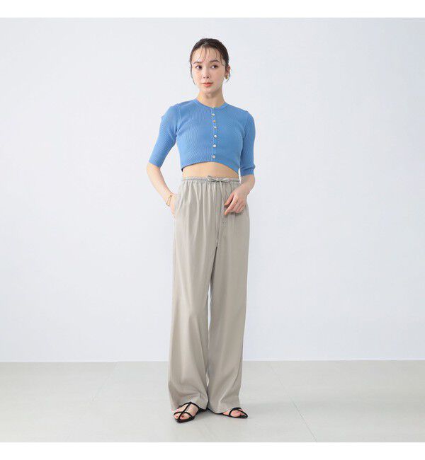 Demi-Luxe BEAMS 「AURALEE / GIZA HIGH GAUGE RIB KNIT SHORT CARDIGAN」|ニット・セーター|