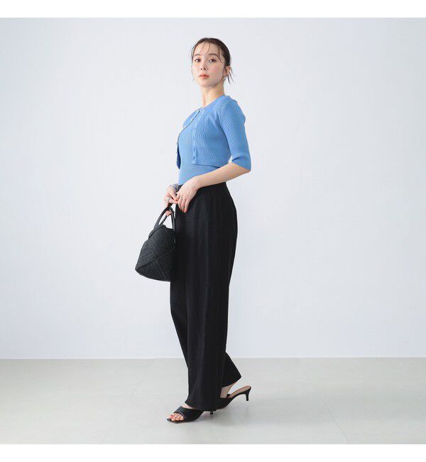 Demi-Luxe BEAMS 「AURALEE / GIZA HIGH GAUGE RIB KNIT SHORT CARDIGAN」|ニット・セーター|