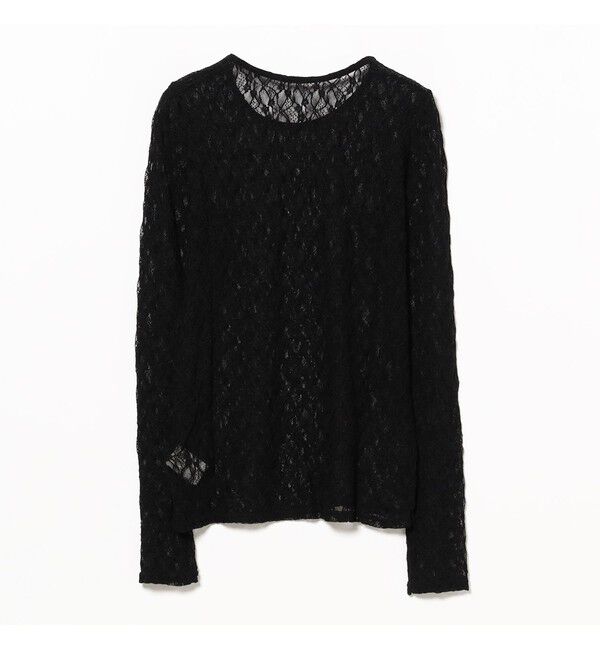 Ray BEAMS 「ストレッチレース クルーネック Tシャツ」|Tシャツ・カットソー|