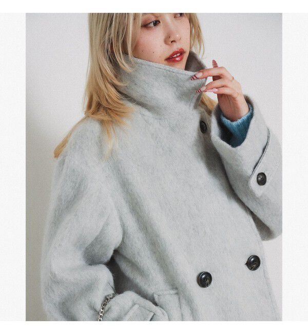 Ray BEAMS 「シャギー ダブル ハーフ コート」|その他|