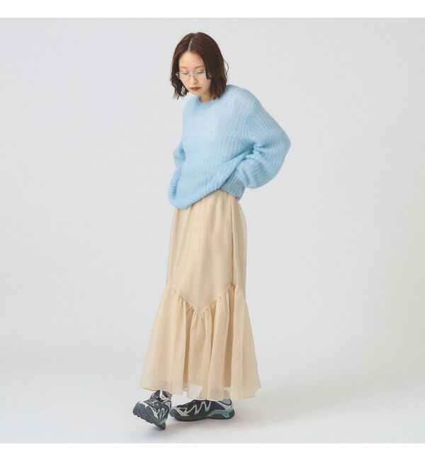 Ray BEAMS 「シアー ティアード スカート」|スカート|
