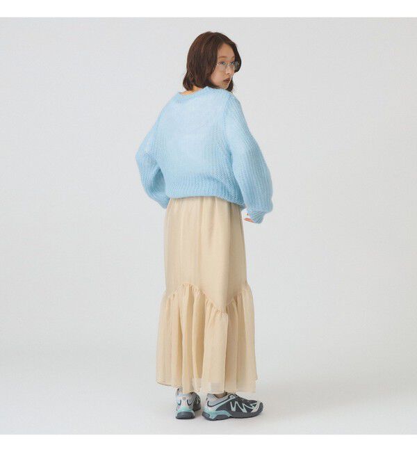 Ray BEAMS 「シアー ティアード スカート」|スカート|