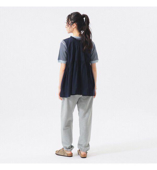 BEAMSBOY「コットン ギャザー ノースリーブ」|シャツ・ブラウス|
