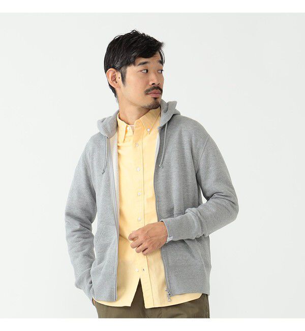 BEAMS PLUS「LOOPWHEELER / 別注 Slim Zip Sweat Hoody」|スウェット・ジャージ|