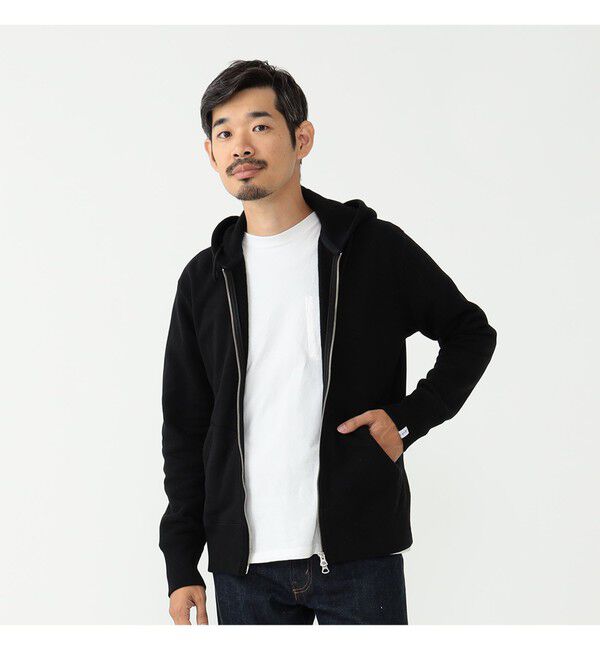 BEAMS PLUS「LOOPWHEELER / 別注 Slim Zip Sweat Hoody」|スウェット・ジャージ|