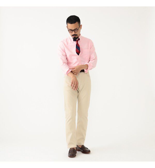 BEAMS PLUS「5 ポケット テーパード ピケ パンツ」|チノ|