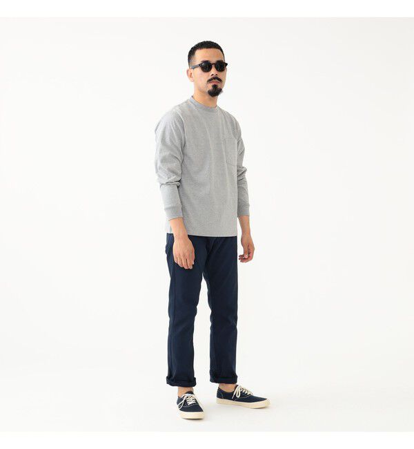 BEAMS PLUS「5 ポケット テーパード ピケ パンツ」|チノ|