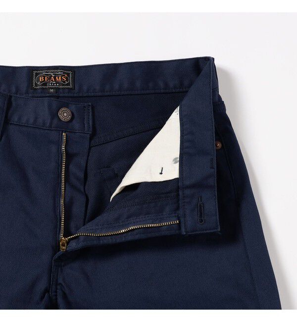 BEAMS PLUS「5 ポケット テーパード ピケ パンツ」|チノ|