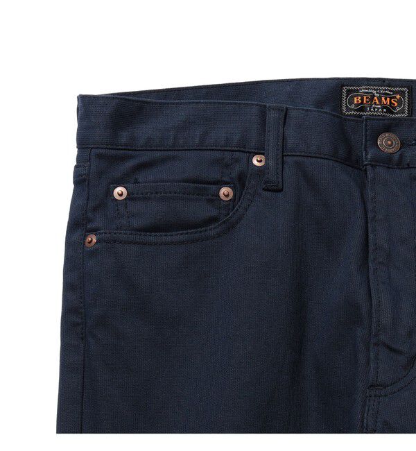 BEAMS PLUS「5 ポケット テーパード ピケ パンツ」|チノ|