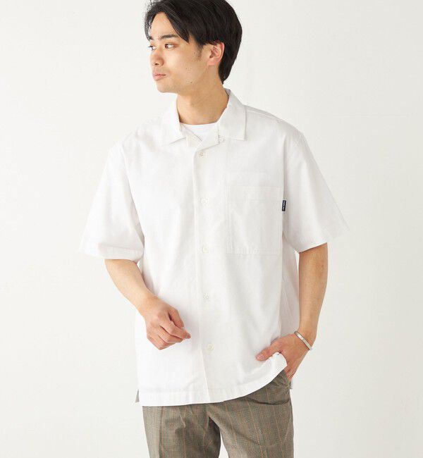 SHIPS Colors 「SHIPS Colors:コットンリネン COOLMAX オープンカラー シャツ◇」|シャツ・ブラウス|オフホワイト
