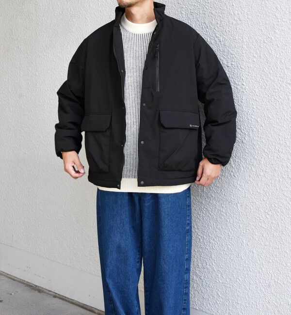 SHIPS any「SHIPS any:〈撥水・防風等〉多機能 中綿 2トーン スタンド ブルゾン◇」|ブルゾン・スタジャン|