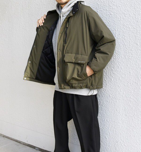 SHIPS any「SHIPS any:〈撥水・防風等〉多機能 中綿 2トーン スタンド ブルゾン◇」|ブルゾン・スタジャン|