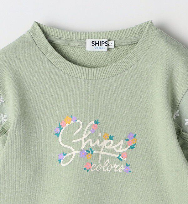 SHIPS Colors 「SHIPS Colors: 80～130cm / ショルダー レース ロゴ スウェット◇」|スウェット・ジャージ|