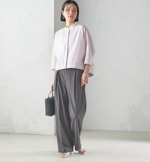 SHIPS for women「〈手洗い可能〉ストライプ 羽織 シャツ」|シャツ・ブラウス|