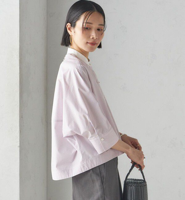 SHIPS for women「〈手洗い可能〉ストライプ 羽織 シャツ」|シャツ・ブラウス|