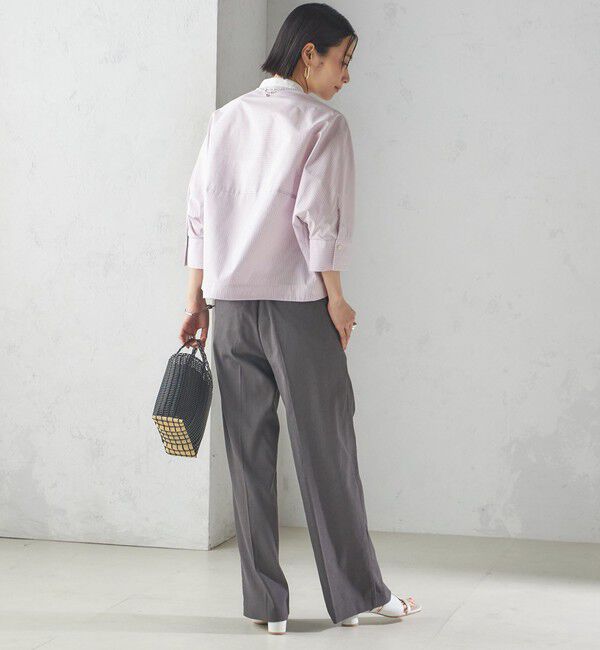 SHIPS for women「〈手洗い可能〉ストライプ 羽織 シャツ」|シャツ・ブラウス|