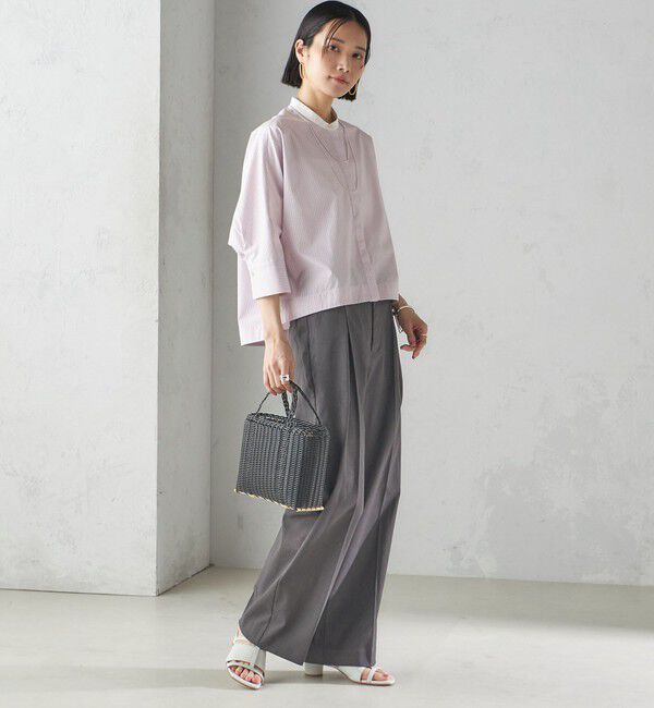 SHIPS for women「〈手洗い可能〉ストライプ 羽織 シャツ」|シャツ・ブラウス|