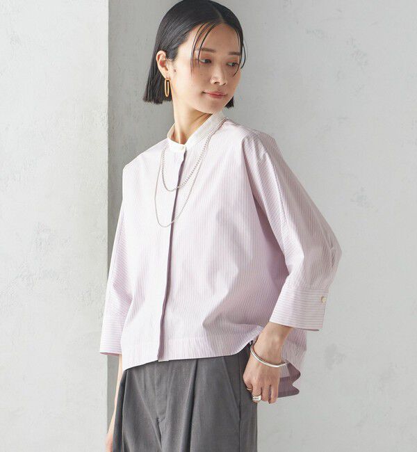 SHIPS for women「〈手洗い可能〉ストライプ 羽織 シャツ」|シャツ・ブラウス|