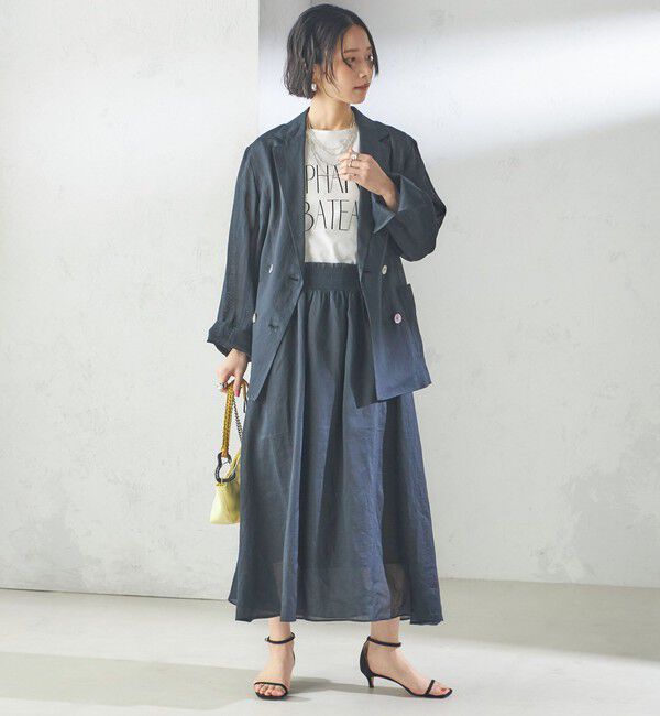 SHIPS for women「〈手洗い可能〉ラミー 4 シアー ジャケット」|テーラードジャケット|