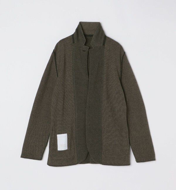 SHIPS「【SHIPS別注】FLY3: コットン/リネン ヘリンボーン ニット ブレザー」|テーラードジャケット|