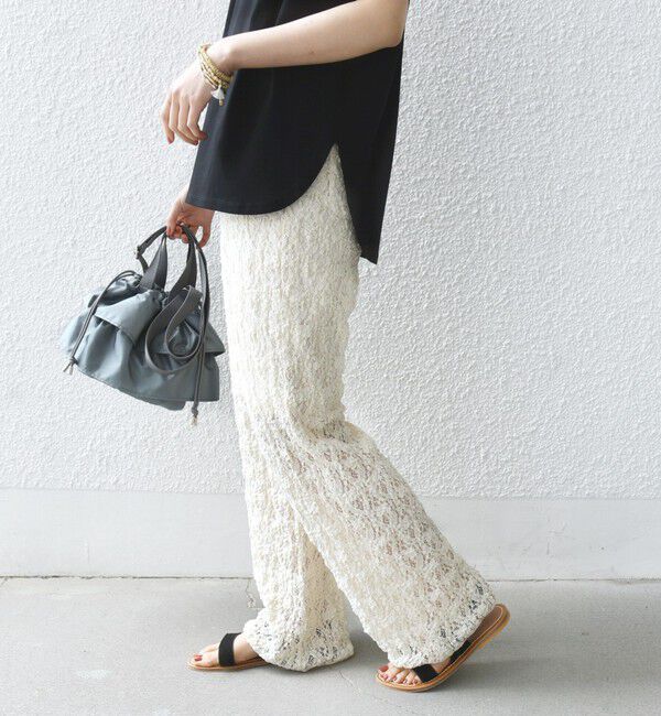 SHIPS for women「〈手洗い可能〉ラッセル レース イージー パンツ」|その他|