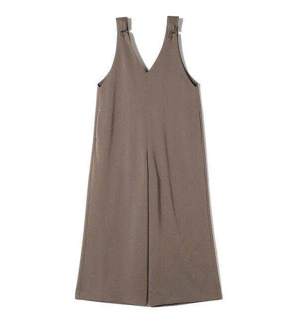 SHIPS for women「SHIPS Primary Navy Label:〈手洗い可能〉ツイル サロペット」|オールインワン|オリーブ