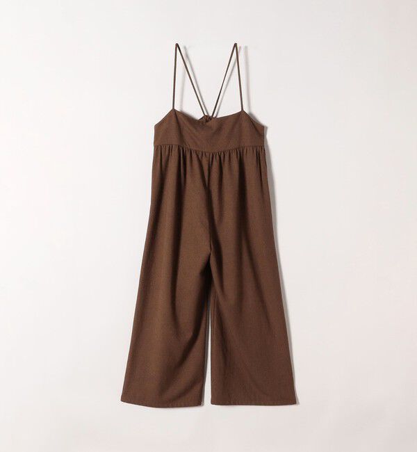 SHIPS any「SHIPS any:〈洗濯機可能〉ループヤーン イージー ギャザー サロペット」|オールインワン|