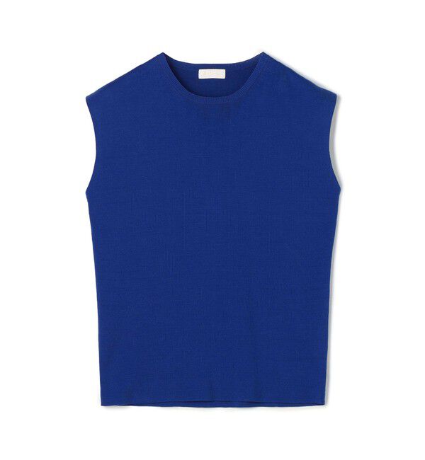 Ballsey「ハイゲージコットン ノースリーブプルオーバー」|ニット・セーター|65 ブルー