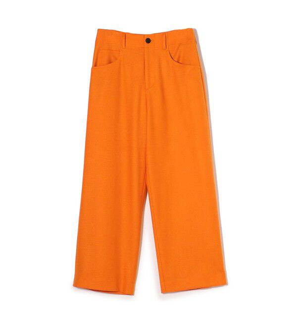 GALERIE VIE「ウールサキソニー セミワイドパンツ」|その他|25 オレンジ