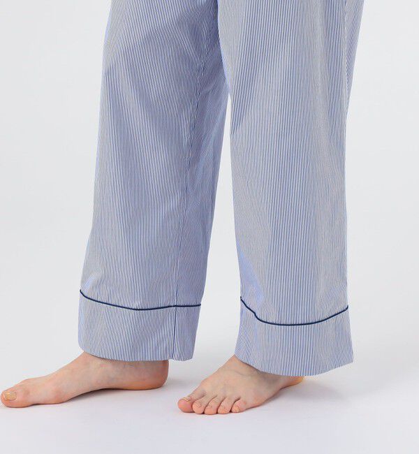 TOMORROWLAND HOME「コットンブロードストライプ パジャマ（ウィメンズ）」|ルームウェア|