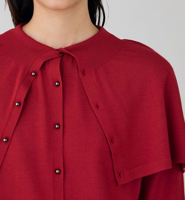 DES PRES「ウーステッドウール ケープカーディガン」|カーディガン|