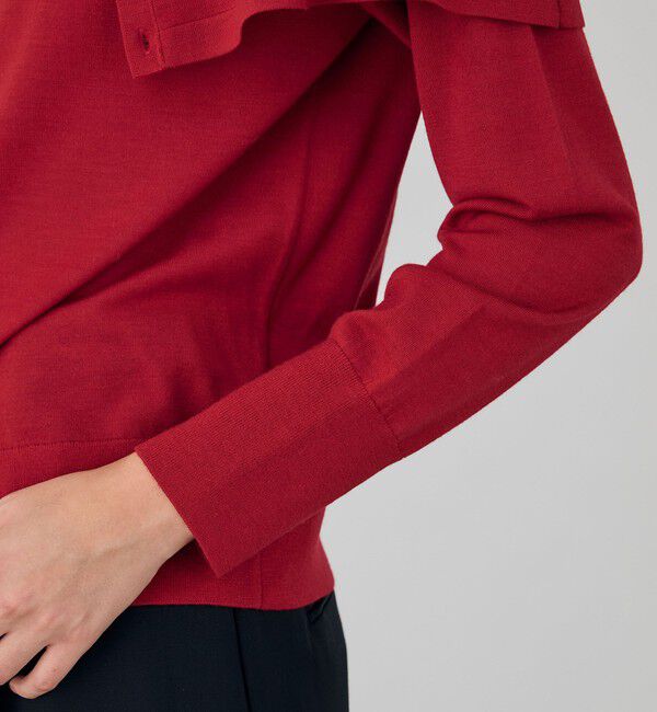 DES PRES「ウーステッドウール ケープカーディガン」|カーディガン|