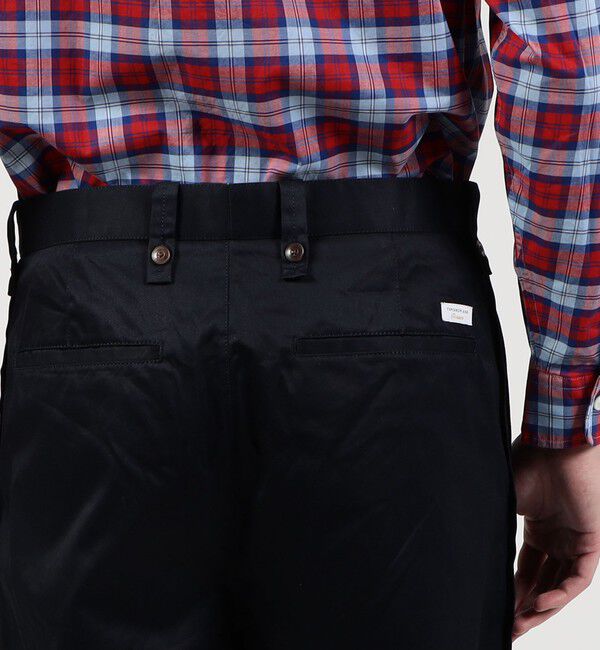 TOMORROWLAND MENS「スーピマコットン チノクロス バレルパンツ」|チノ|