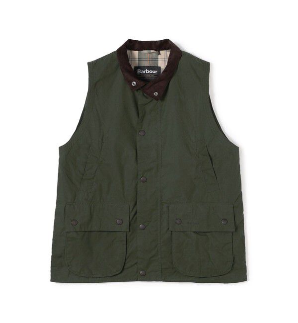 TOMORROWLAND BUYING WEAR「Barbour Westmorland ノンワックス コットンベスト」|ベスト・ジレ|55 グリーン