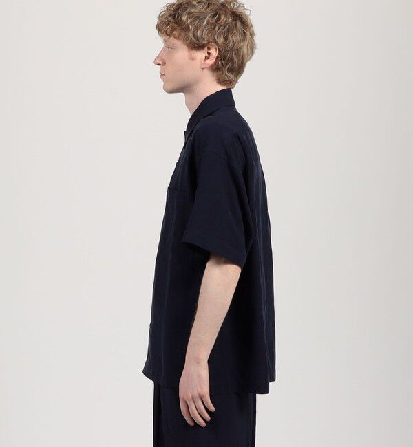 TOMORROWLAND MENS「セルロースリネン ダブルポケット ハーフスリーブシャツ」|シャツ・ブラウス|